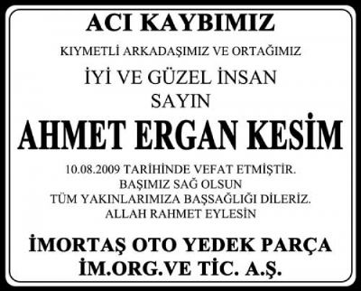 Ahmet Ergan Kesim