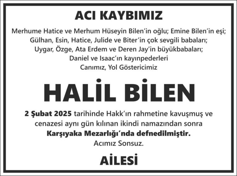 Gazete vefat ve başsağlığı ilanı tasarım örneği