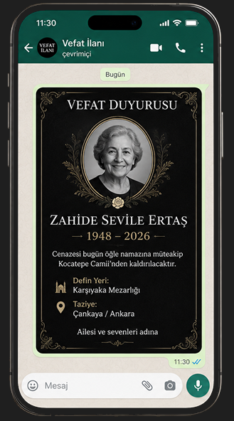 whatsapp cenaze vefat duyurusu